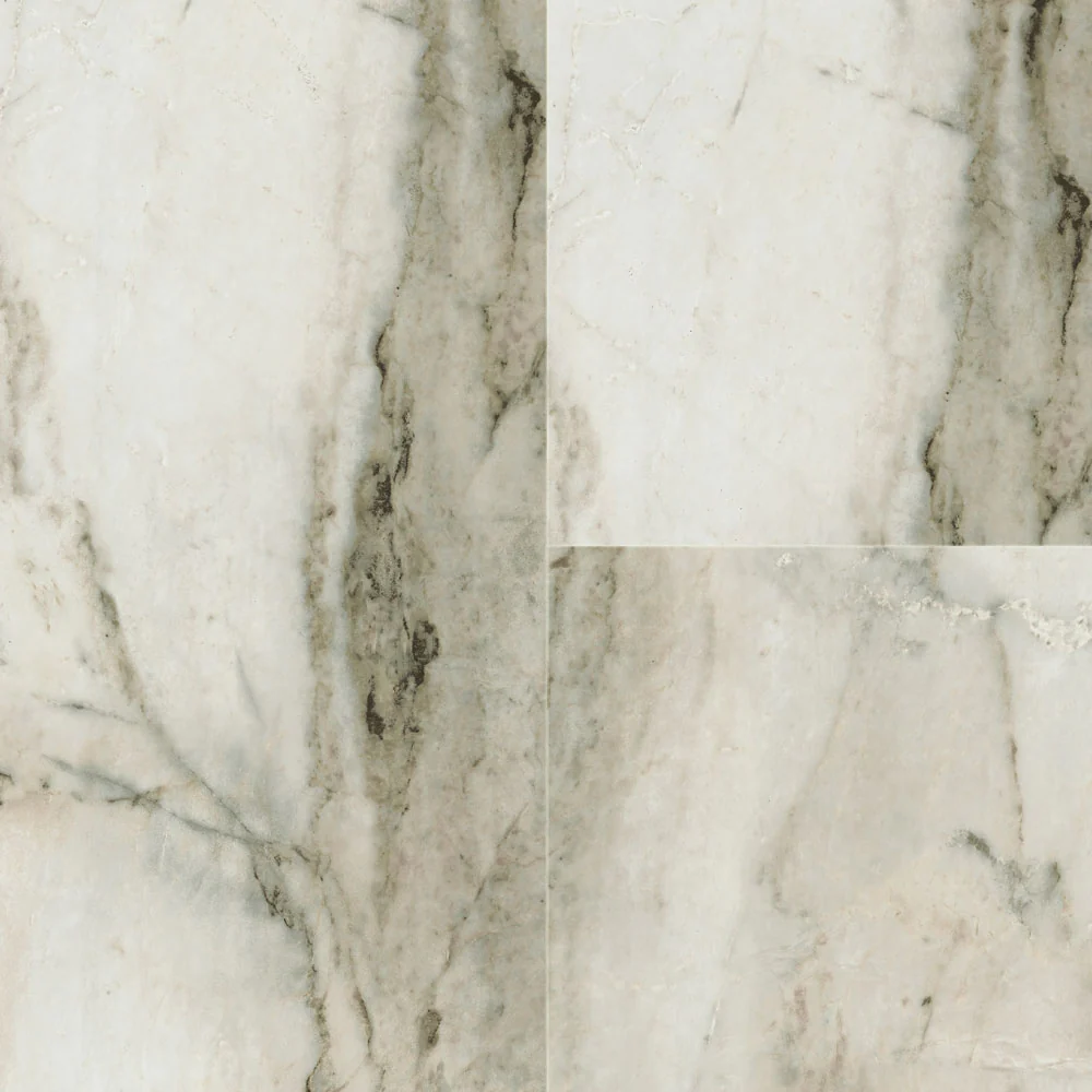 5mm w/pad Firenza Travertine Waterproof Rigid Vinyl Tile 12 in. Wide X 24 in. Long