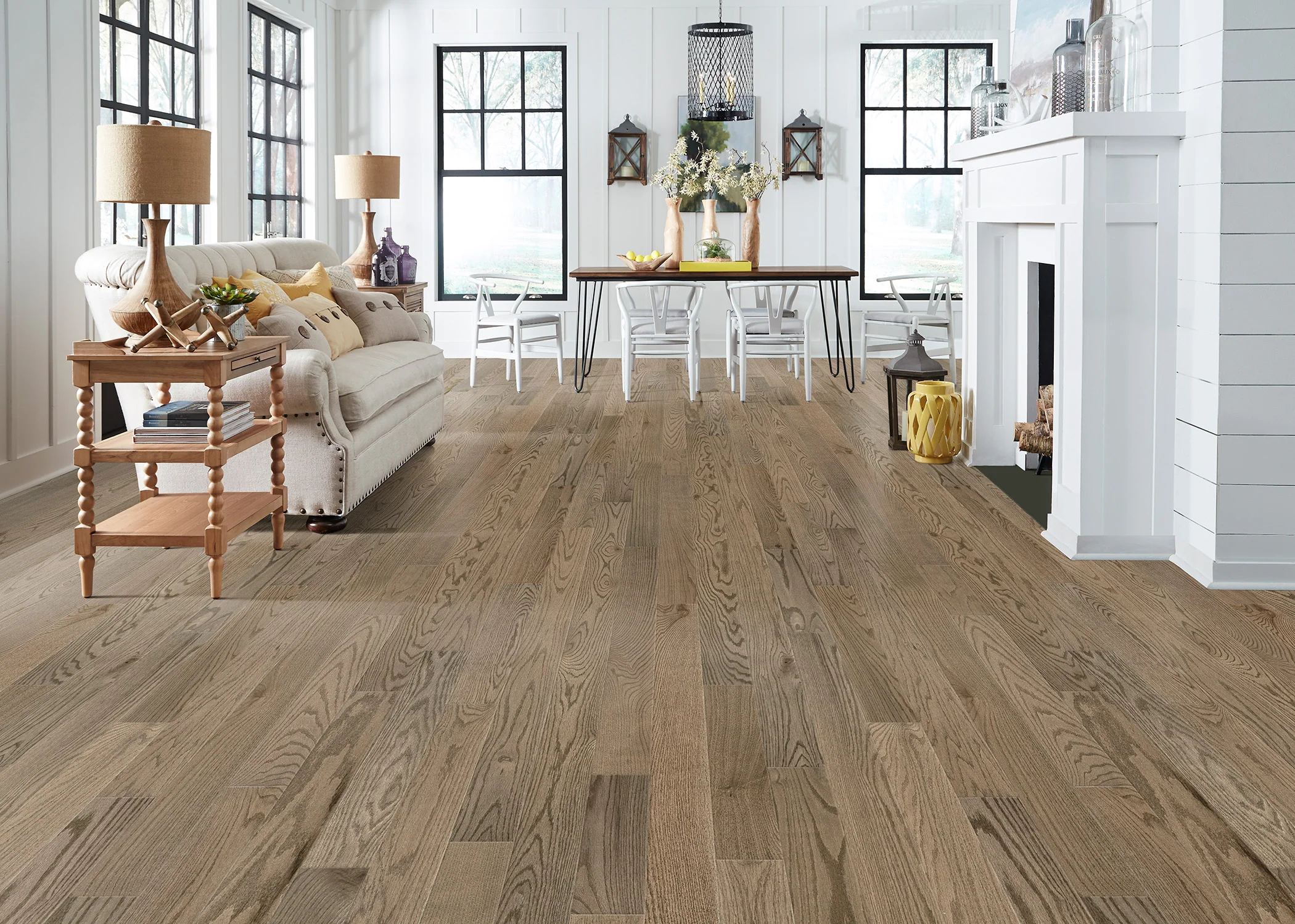 3/4 in. Acadia Oak Prefinished Solid Hardwood Flooring 4 in. Wide