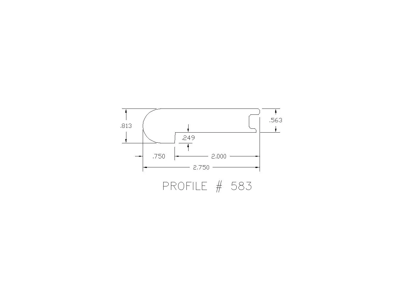 Prefinished Misty Brazilian Oak Hardwood 9/16 in. Thick x 2.75 in. Wide x 78 in. Length Stair Nose