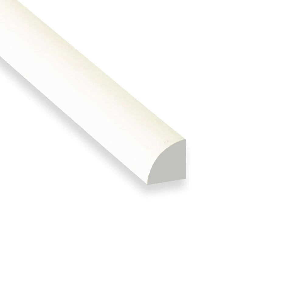 WM106 11/16 in. Thick x 11/16 in. Tall x 12 ft. Length MDF Painted White Quarter Round