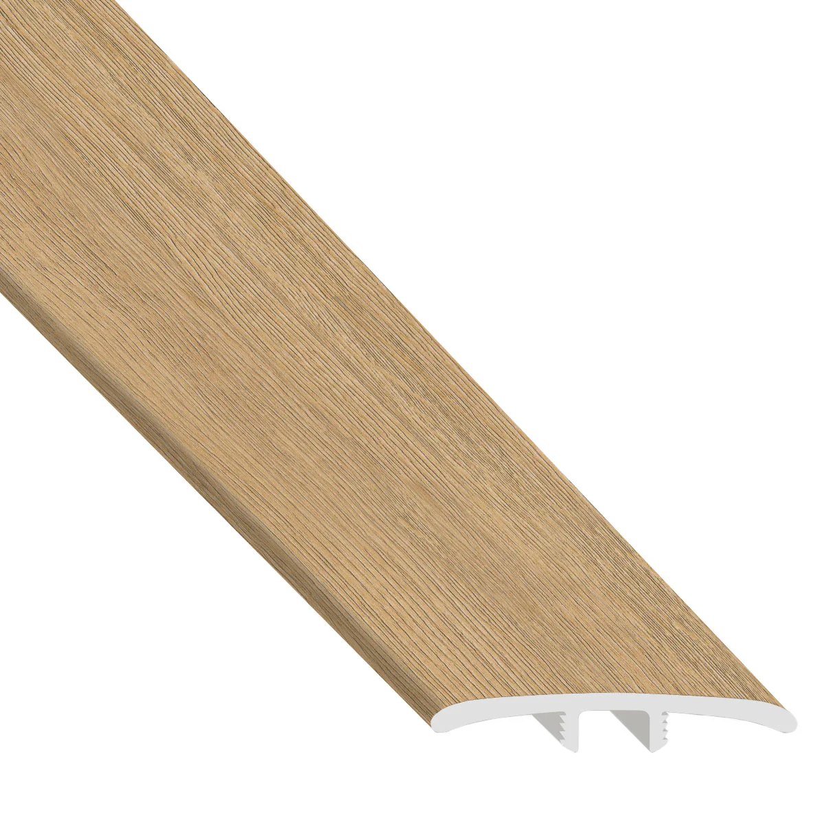 Brisbane River Oak Hybrid Resilient Waterproof 1.77 in wide x 7.5 ft Length Low Profile T-Molding