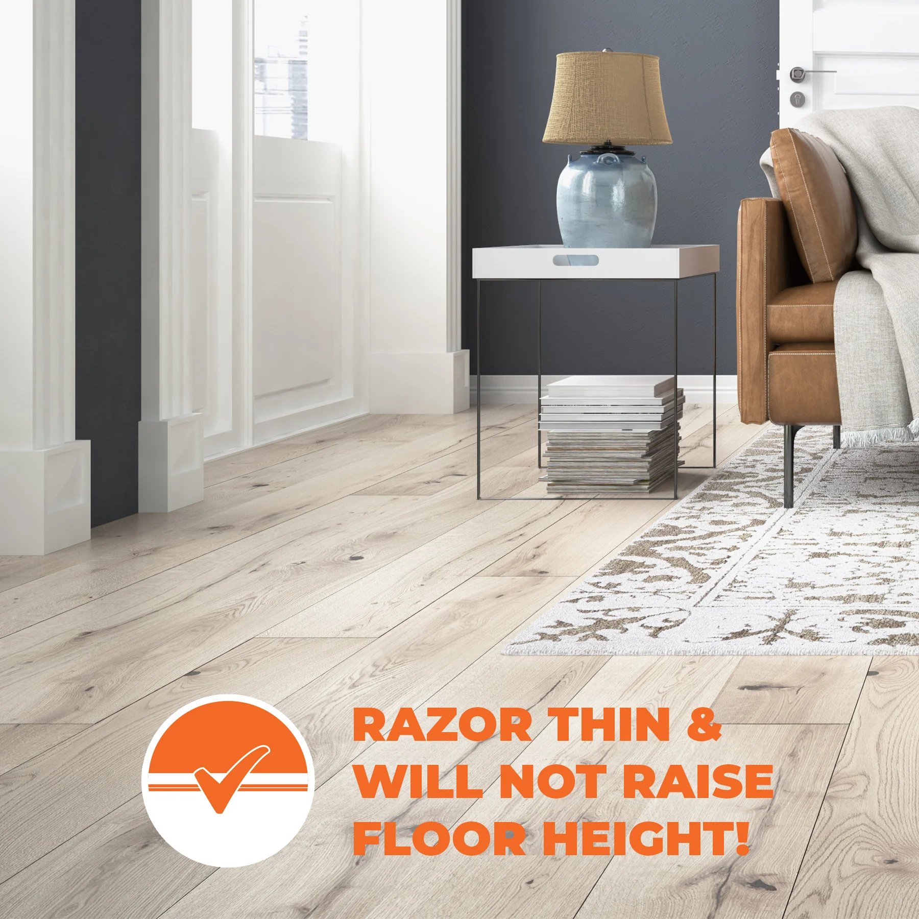 1.5 ft. W x 10 ft. L 240V Radiant Floor Heating Systems for Laminate, Vinyl, and Floating Floors