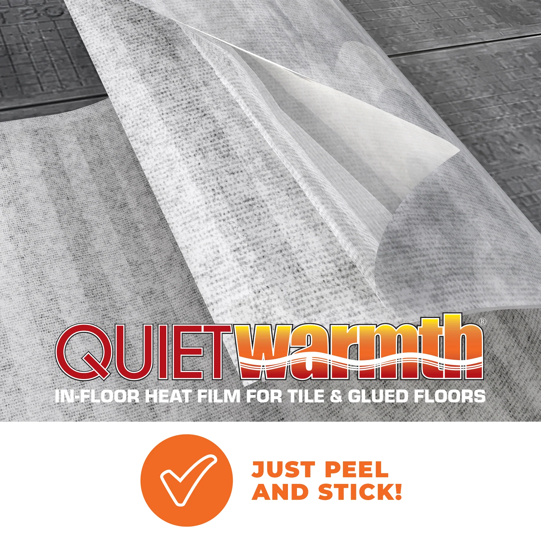 3 ft. Wide x 5 ft. Length 240V Radiant Floor Heating System for Tile Flooring Peel and Stick Panel