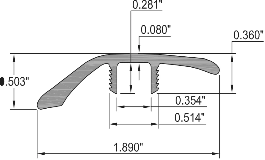 3866-parker-peak-walnut-waterproof-1.89-in-wide-x-7.5-ft-length-reducer-2.webp Parker Peak Walnut Waterproof 1.89 in wide x 7.5 ft Length Reducer