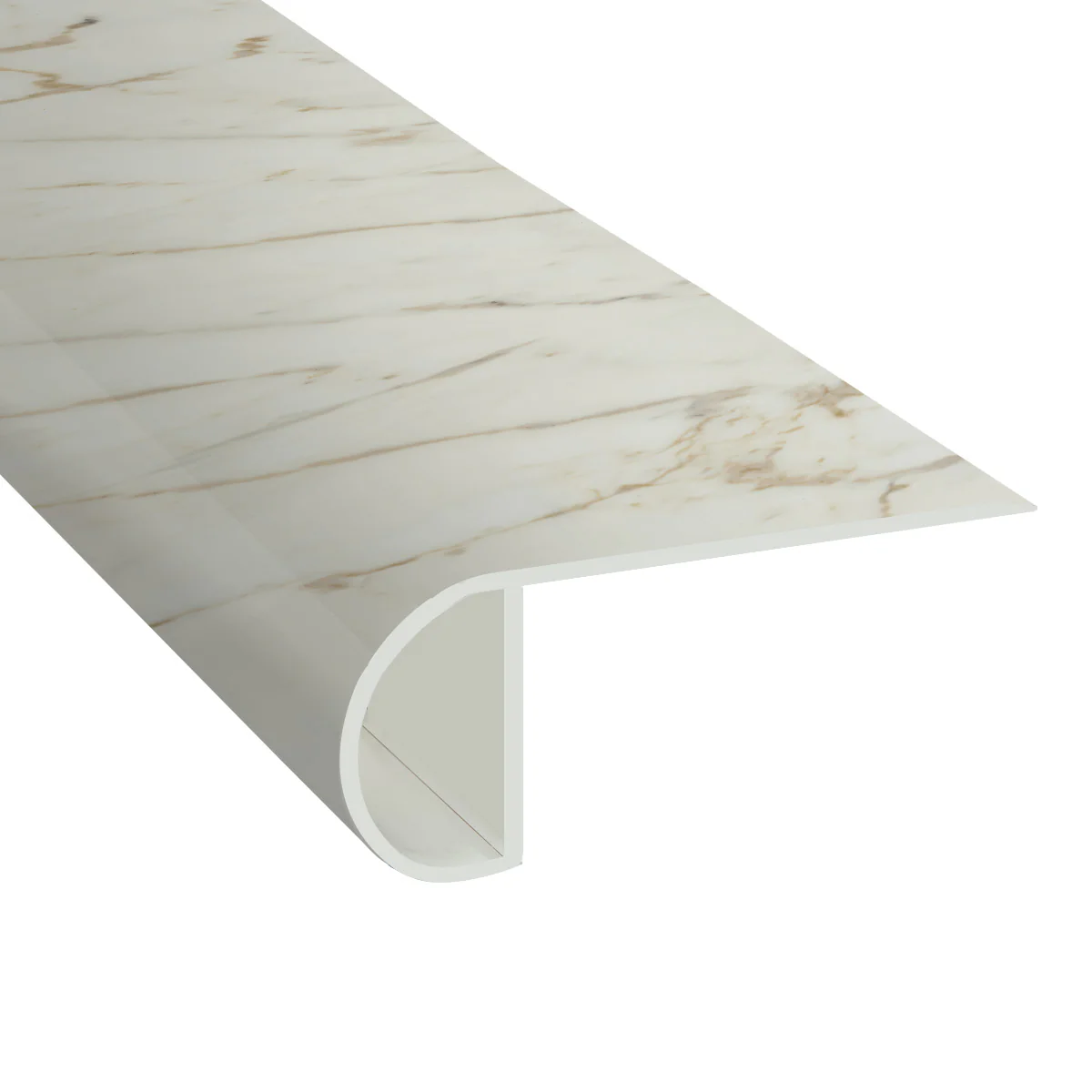Luna Bianca Waterproof 2.25 in wide x 7.5 ft Length Low Profile Stair Nose