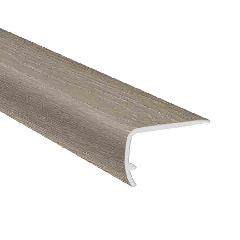 Moonflower Bay Oak Hybrid Resilient Waterproof 2.25 in wide x 7.5 ft Length Low Profile Stair Nose